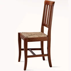 Viadurini Living Klassische Stühle-Klassischer Designstuhl aus Holz und Strohsitz Made in Italy - Dorina