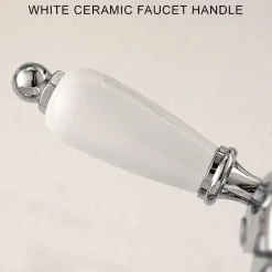 Viadurini Taps Bidetarmaturen-Klassischer Einloch-Bidethahn mit handgefertigten Messinghebeln - Noriana