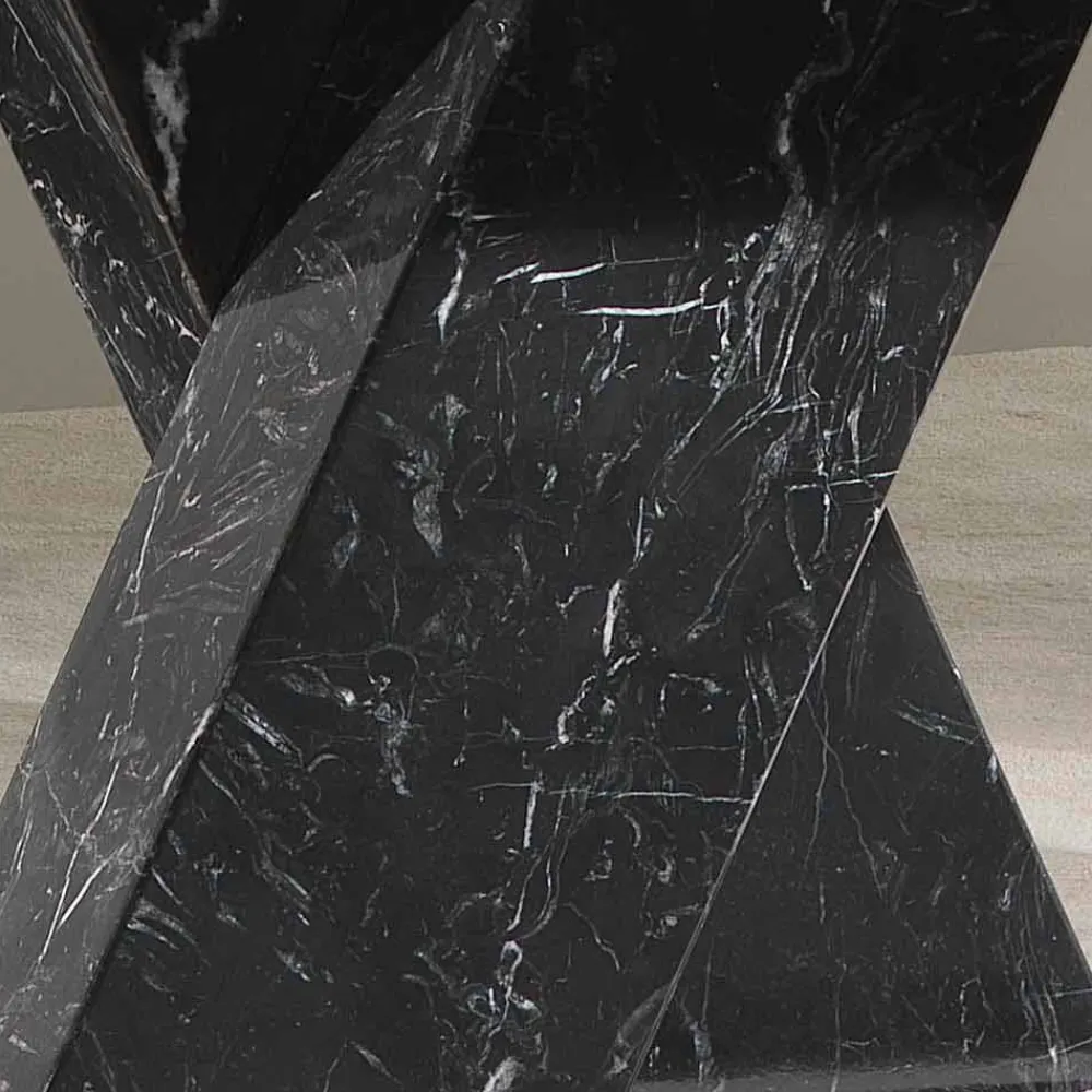 Viadurini Living Esstische Nach Mass|Esstische-Klassischer, fester Tisch aus Marmor mit geflechtem Sockel Byron