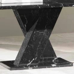 Viadurini Living Esstische Nach Mass|Esstische-Klassischer, fester Tisch aus Marmor mit geflechtem Sockel Byron