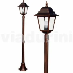 Viadurini Lighting Gartenlampion-Klassischer Gartenlaternenpfahl aus Aluminium, hergestellt in Italien, Aquilina