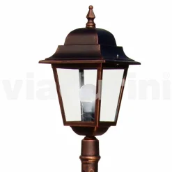 Viadurini Lighting Gartenlampion-Klassischer Gartenlaternenpfahl aus Aluminium, hergestellt in Italien, Aquilina