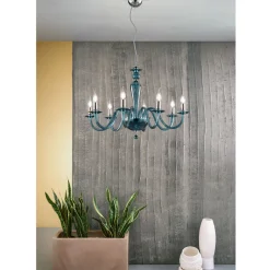 Viadurini Lighting Klassische Kronleuchter-Klassischer handgefertigter italienischer Kronleuchter aus Glas und Metall - Oliver