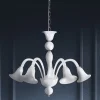 Viadurini Vetro di Venezia Murano Lampen|Klassische Kronleuchter-Klassischer handwerklicher Kronleuchter aus geblasenem weißem venezianischem Glas - Elsa
