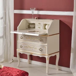 Viadurini Classic Anrichte-Klassischer Holzschreibtisch mit Klappe und Schubladen Made in Italy - Elegant