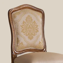 Viadurini Classic Klassische Stühle-Klassischer Holzstuhl mit luxuriösem Polsterstoff Made in Italy - Majesty