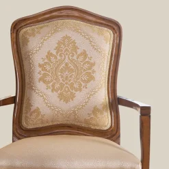 Viadurini Classic Klassische Stühle-Klassischer Holzstuhl mit luxuriösem Polsterstoff Made in Italy - Majesty