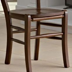 Viadurini Living Klassische Stühle-Klassischer Küchenstuhl aus echtem Stroh und Holz im italienischen Design - Monika