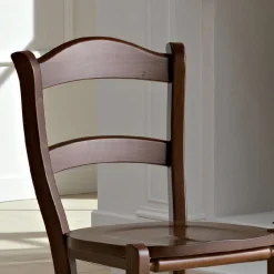 Viadurini Living Klassische Stühle-Klassischer Küchenstuhl aus echtem Stroh und Holz im italienischen Design - Monika