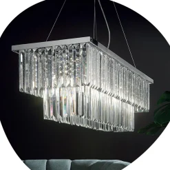 Viadurini Lighting Klassische Kronleuchter-Klassischer Kronleuchter aus Metall und geschliffenem Luxuskristall - Mirielle