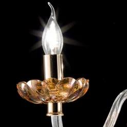 Viadurini Lighting Klassische Kronleuchter-Klassischer Kronleuchter aus Kristall und Glas mit 3 Leuchten Belle, made in Italy