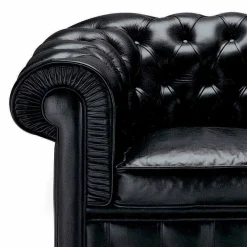 Viadurini Living Klassische Sessel-Klassischer Ledersessel mit Holzfüßen Made in Italy - Idra