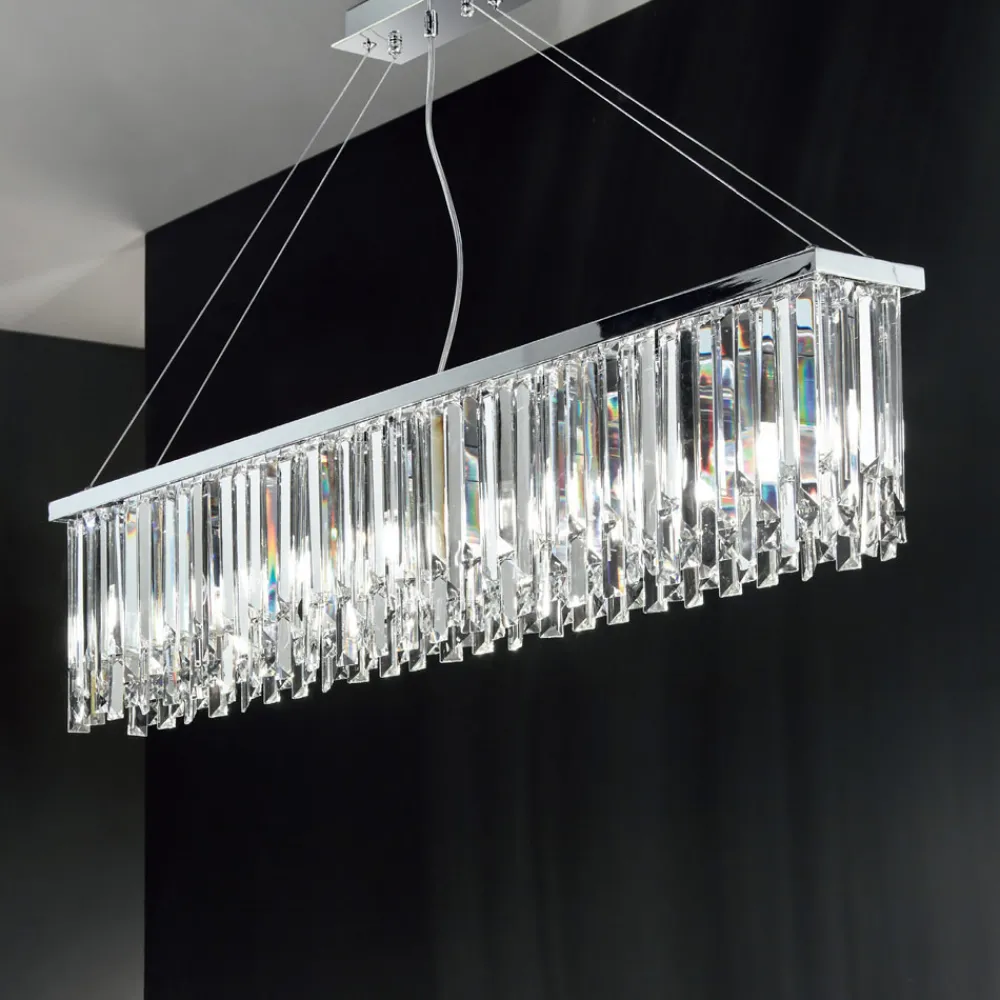 Viadurini Lighting Klassische Kronleuchter-Klassischer Luxus-Hängeleuchter aus Metall und geschliffenem Kristall - Zolando