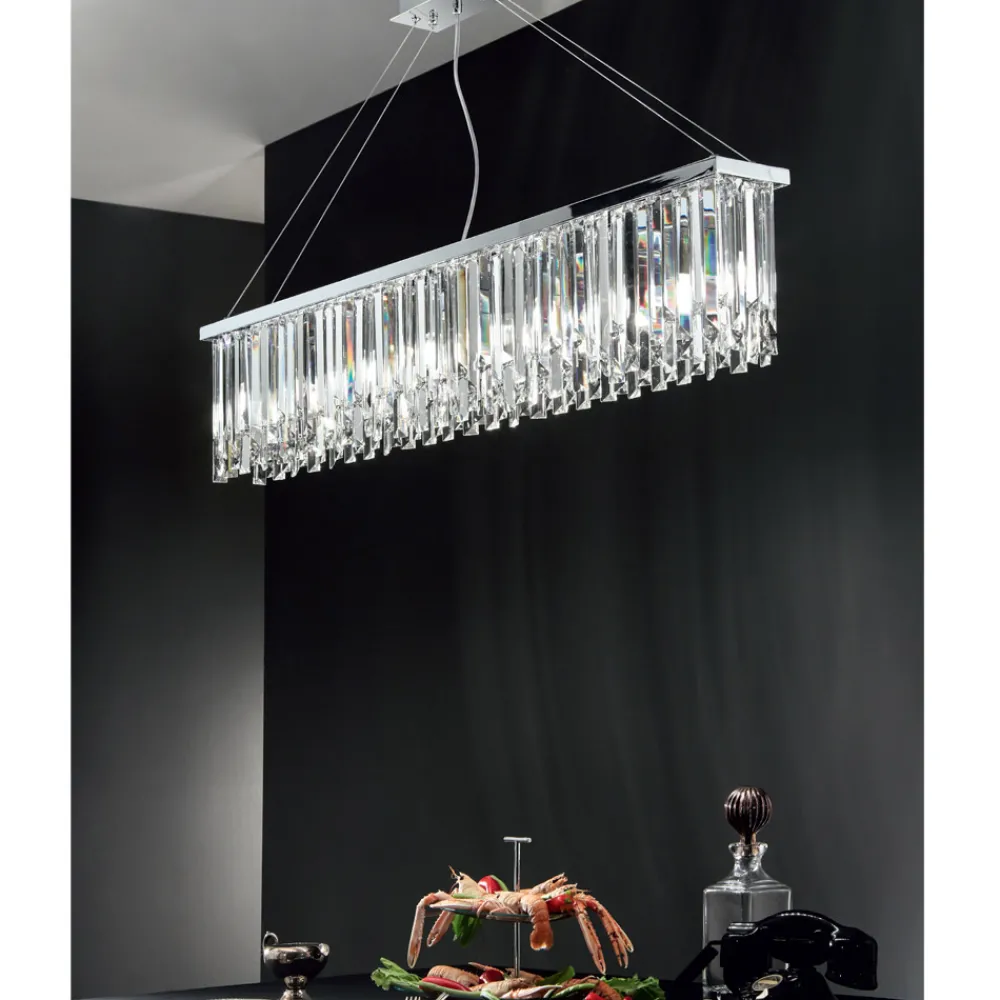 Viadurini Lighting Klassische Kronleuchter-Klassischer Luxus-Hängeleuchter aus Metall und geschliffenem Kristall - Zolando