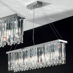 Viadurini Lighting Klassische Kronleuchter-Klassischer Luxus-Hängeleuchter aus Metall und geschliffenem Kristall - Zolando