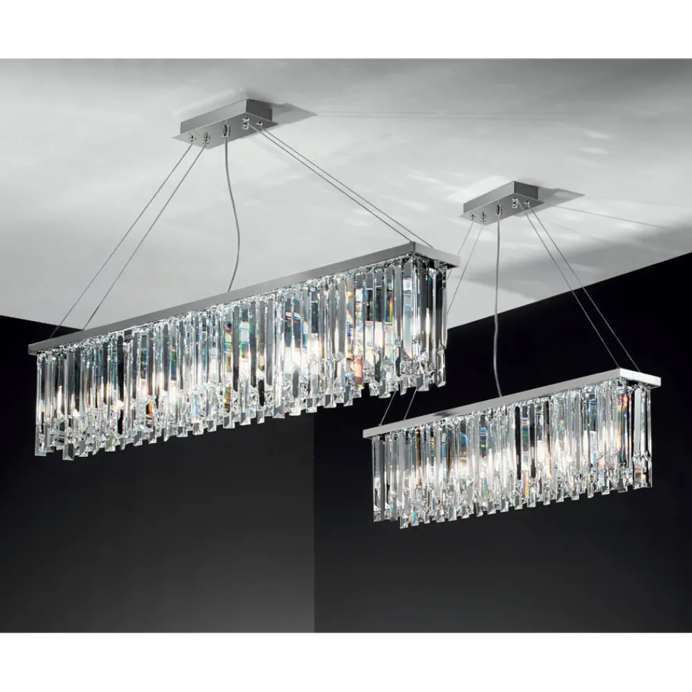 Viadurini Lighting Klassische Kronleuchter-Klassischer Luxus-Hängeleuchter aus Metall und geschliffenem Kristall - Zolando