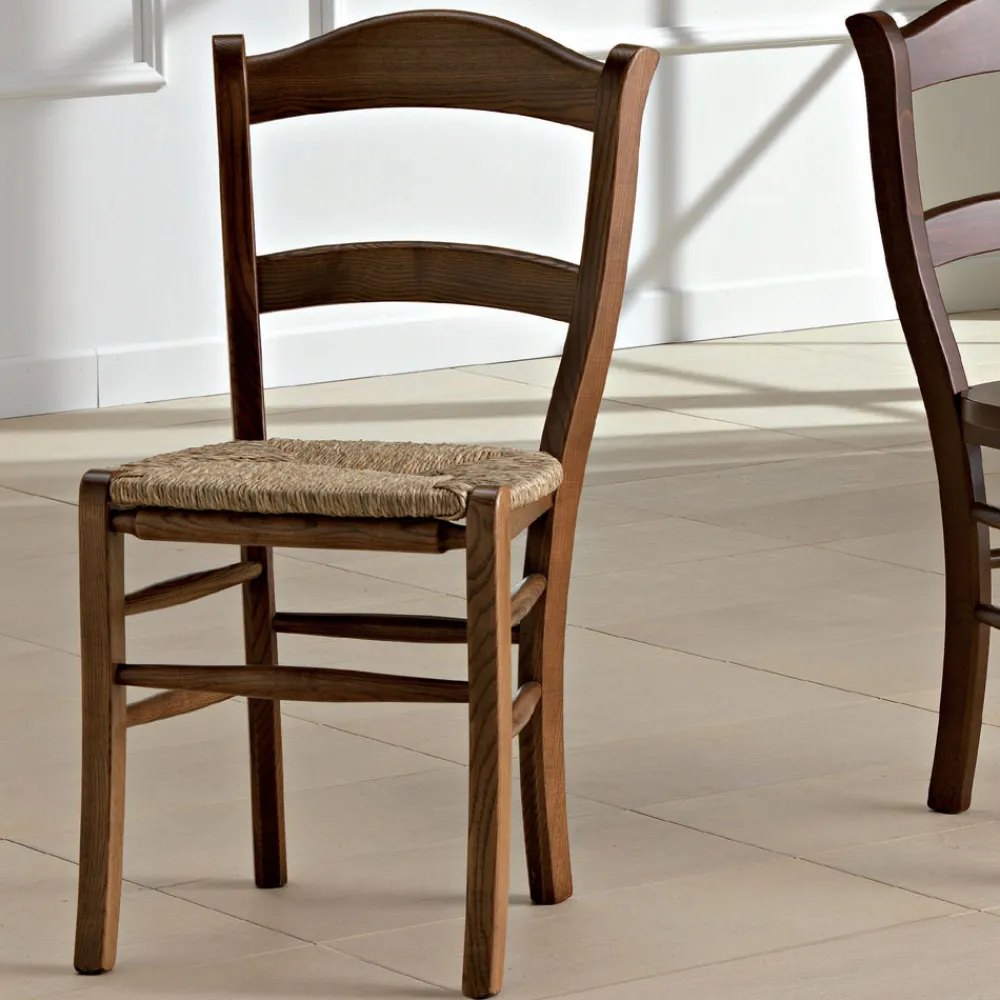 Viadurini Living Klassische Stühle-Klassischer Massivholz-Küchenstuhl im italienischen Design - Monika