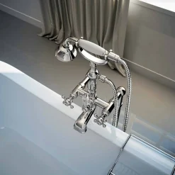 Viadurini Taps Badewannearmaturen-Klassischer Messing Badewannenarmatur Made in Italy - Riko