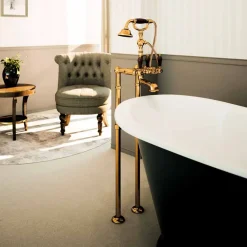 Viadurini Taps Badewannearmaturen-Klassischer Messing Badewannenarmatur Made in Italy - Riko