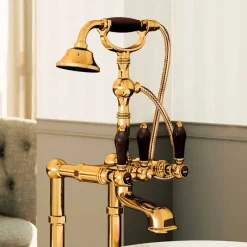 Viadurini Taps Badewannearmaturen-Klassischer Messing Badewannenarmatur Made in Italy - Riko