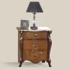 Viadurini Classic Nachttische-Klassischer Nachttisch 3 luxuriöse Schubladen Walnussholz Made in Italy - Cambrige