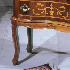 Viadurini Classic Nachttische-Klassischer Nachttisch aus Walnussholz mit Schubladen Made in Italy - Elegant