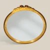 Viadurini Classic Wandspiegel-Klassischer ovaler Spiegel mit Blattgoldrahmen Made in Italy - Precious
