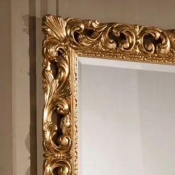 Viadurini Classic Wandspiegel-Klassischer rechteckiger Spiegel mit Blattgoldrahmen Made in Italy - Precious