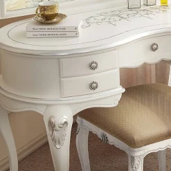 Viadurini Classic Kommoden-Klassischer Schminkkamm aus Holz mit Spiegel Made in Italy - Cambrige