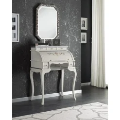 Viadurini Classic Anrichte-Klassischer Schreibtisch 5 Schubladen aus Holz und Intarsien Made in Italy - Hastings