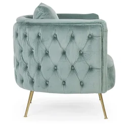 Viadurini Living Klassische Sessel-Klassischer Sessel aus gepolstertem Holz mit Samteffekt Homemotion - Nichy