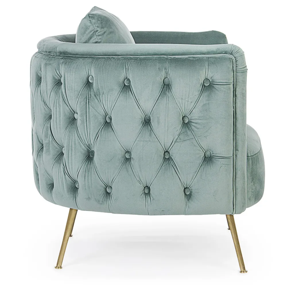 Viadurini Living Klassische Sessel-Klassischer Sessel aus gepolstertem Holz mit Samteffekt Homemotion - Nichy