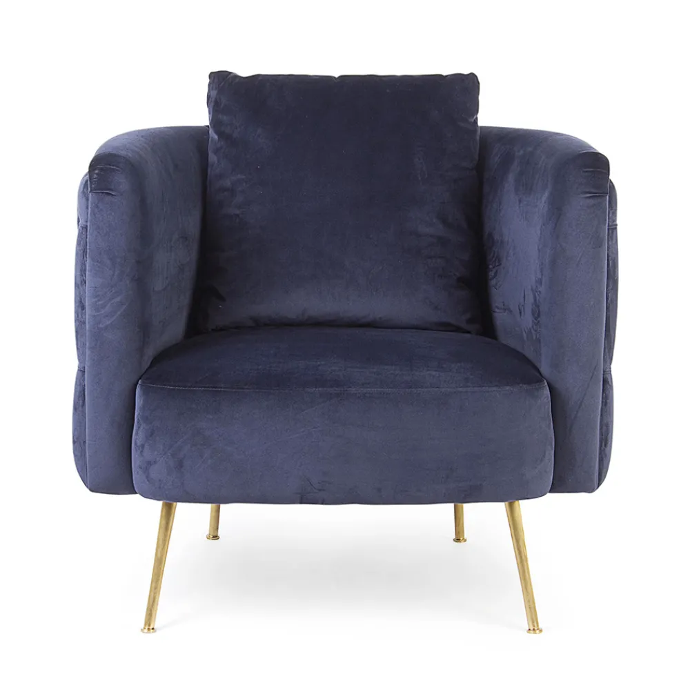 Viadurini Living Klassische Sessel-Klassischer Sessel aus gepolstertem Holz mit Samteffekt Homemotion - Nichy