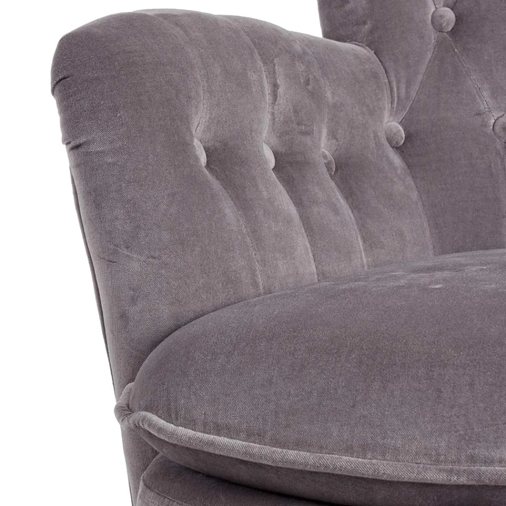 Viadurini Living Klassische Sessel-Klassischer Sessel aus Holz und gepolstertem Sitz aus gesteppter Baumwolle - Monny