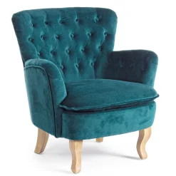 Viadurini Living Klassische Sessel-Klassischer Sessel aus Holz und gepolstertem Sitz aus gesteppter Baumwolle - Monny