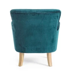 Viadurini Living Klassische Sessel-Klassischer Sessel aus Holz und gepolstertem Sitz aus gesteppter Baumwolle - Monny