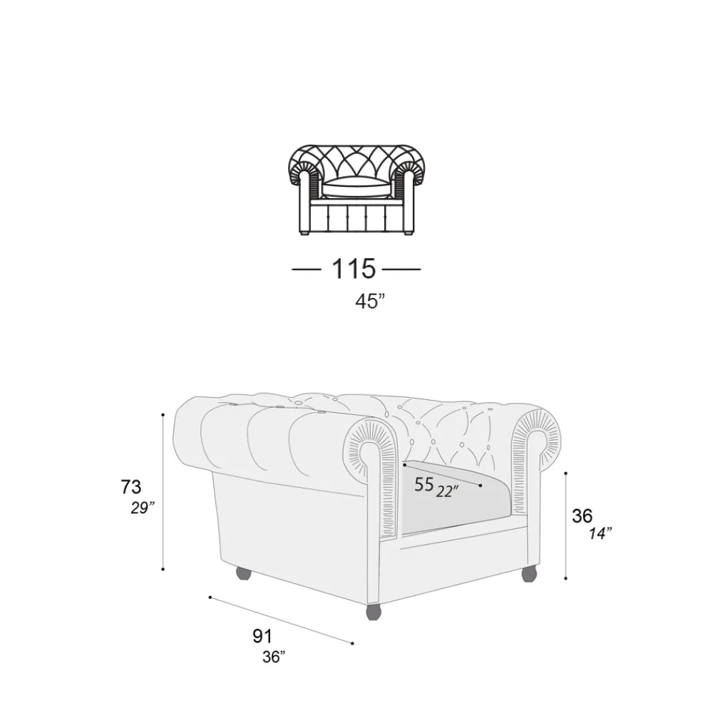 Viadurini Living Moderne Sessel-Klassischer Sessel mit zwiebelförmigen Füßen aus Buchenholz Made in Italy - Spassoso