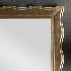 Viadurini Classic Wandspiegel-Klassischer Spiegel mit rechteckigem Goldrahmen Made in Italy - Florence