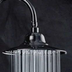 Viadurini Taps Duschköpfe-Klassischer Stahlduschkopf mit Messingduscharm Made in Italy - Jeko