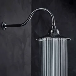 Viadurini Taps Duschköpfe-Klassischer Stahlduschkopf mit Messingduscharm Made in Italy - Jeko