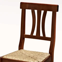 Viadurini Living Klassische Stühle-Klassischer Stuhl aus Buchenholz und Stroh Made in Italy Design - Claudie