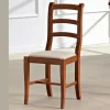 Viadurini Living Klassische Stühle-Klassischer Stuhl aus Holz und Sitz aus Stoff Design Made in Italy - Baptiste