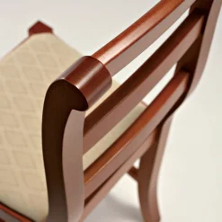 Viadurini Living Klassische Stühle-Klassischer Stuhl aus Holz und Sitz aus Stoff Design Made in Italy - Baptiste