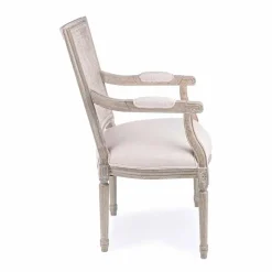 Viadurini Living Klassische Stühle-Klassischer Stuhl mit Armlehnen aus Eschenholz und Homemotion-Stoff - Baiser