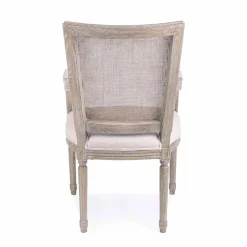 Viadurini Living Klassische Stühle-Klassischer Stuhl mit Armlehnen aus Eschenholz und Homemotion-Stoff - Baiser