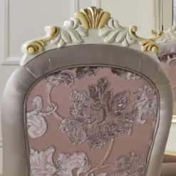 Viadurini Classic Klassische Stühle-Klassischer Stuhl Weißes Holz und gepolsterter Stoff Made in Italy - Barock