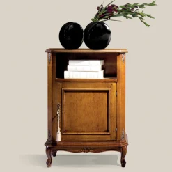 Viadurini Classic Anrichte-Klassischer Telefonhalter aus Holz mit Tür Made in Italy - Richard