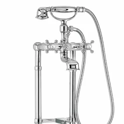 Viadurini Taps Badewannearmaturen-Klassischer Wasserhahn für Badewanne auf Messingsäulen Made in Italy - Enriko