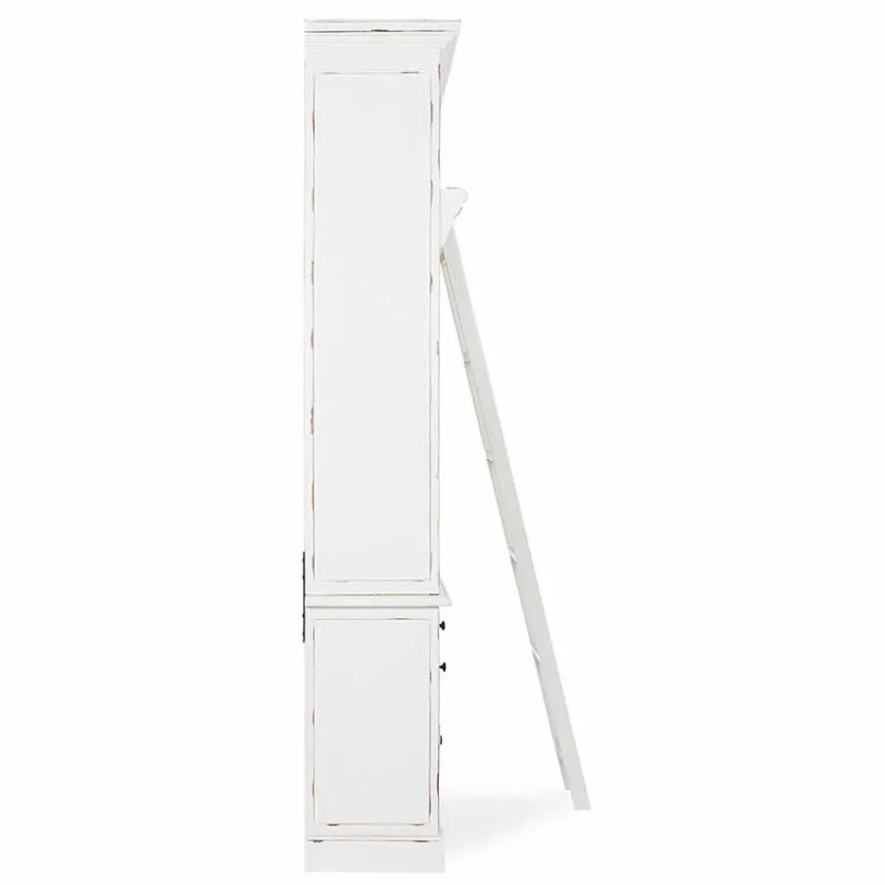 Viadurini Living Moderne Design Bücherregale-Klassisches Design Holz Bücherregal mit Homemotion dekorative Leiter - Zeder