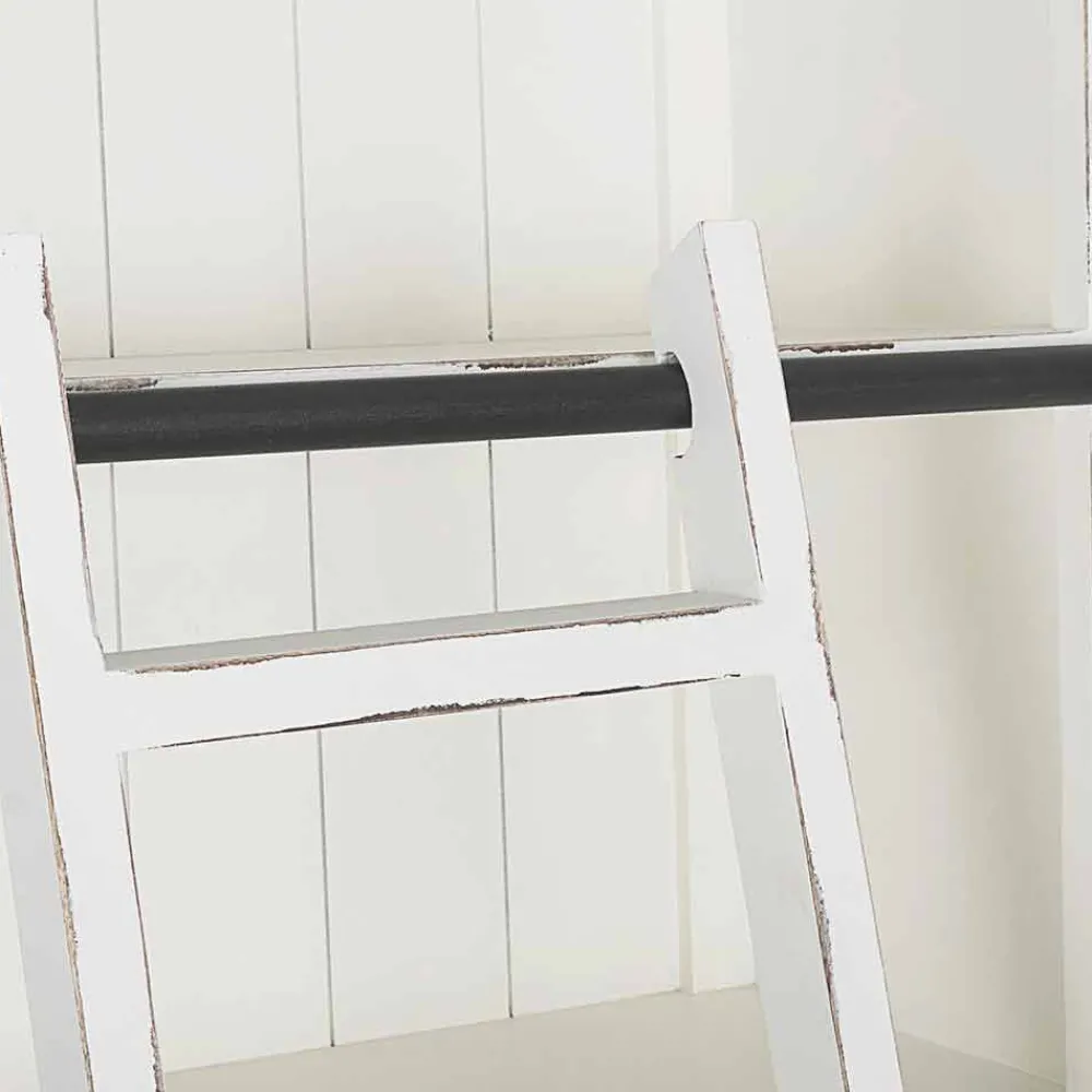 Viadurini Living Moderne Design Bücherregale-Klassisches Design Holz Bücherregal mit Homemotion dekorative Leiter - Zeder